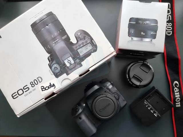 HFT Professional EOS 80D with EF 50mm F/1.4 Lens Kit DSLR Digital Camera APS Frame 1080P Full HD Video Cheap SD Card