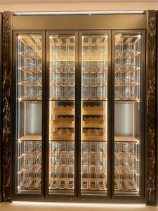 Oturma odası ve yemek için yüksek kaliteli Modern paslanmaz çelik şarap dolabı - Product Image 2