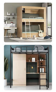 Современный дизайн, гарантия качества, все включено кровать для семейных студенческих гостиниц или школ, прочные металлические двухъярусные кровати - Product Image 3