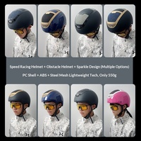 Casque de sécurité équestre en matériau PC pour sports de plein air, équitation, compétition de vitesse, respirant, utilisation en VTT