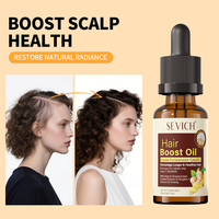Serum Rambut Jahe Baru SEVICH Anti Rontok Logo Kustom Herbal Minyak Penumbuh Rambut Profesional untuk Wanita dan Pria