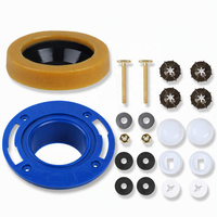 Kit de fixation pour toilettes : anneau de cire, joint d'étanchéité, vis de fixation au sol, accessoires pour toilettes, vis de fixation de bride de toilettes
