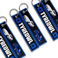 Porte-clés personnalisé pas cher en tissu imprimé par sublimation, avec logo tissé, en tissu Flight, Jet Tag, pour voiture, ou anime