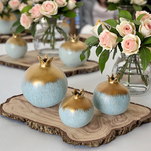 Figuras Decorativas de <span class=keywords><strong>Granada</strong></span> Hechas a Mano en Cerámica Moderna de Lujo, Ecológicas, Multifuncionales para Decoración de Bodas - Product Image 3