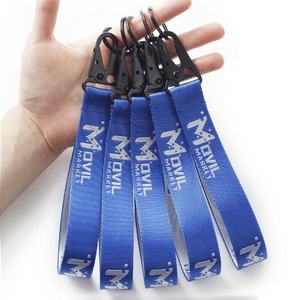 Porte-lanière d'insigne de logo de sublimation de polyester personnalisé pour lanière personnalisée - Product Image 2