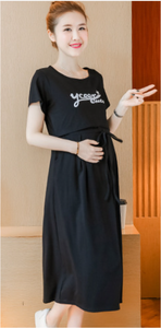 Le donne incinte escono abito lungo con stampa comoda - Product Image 3