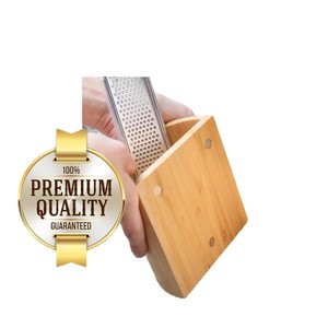 Porte-couteaux en bois avec support en bambou, bloc en fil PP creux, support durable pour couteaux de cuisine - Product Image 1