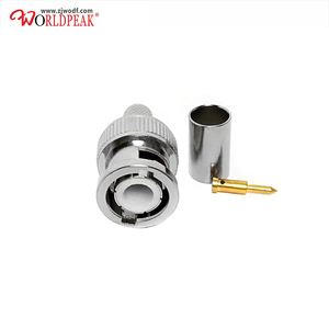 Nhà máy cung cấp <span class=keywords><strong>BNC</strong></span> Nam cắm uốn cho lmr195 RG59 <span class=keywords><strong>rg8x</strong></span> mạ H-155 nicklel Cáp RF kết nối đồng trục coax (RF) trong kho RoHS - Product Image 3