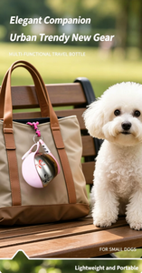 Cute Stainless Steel Dog Travel Bottle With Foldable Silicone Bowl Leakproof Portable Puppy Canteen For Walking Camping - Product Image 5