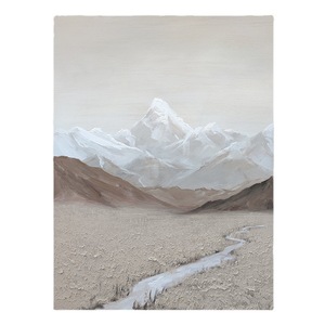 Hand Painted Oil Painting Namcha Barwa <b>Large</b> Format Living Room Sofa Background Wall Art Modern Minimalist Decor - Product Image 5