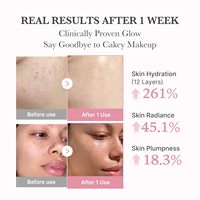 Sérum liquide à bulles roses Acide hyaluronique Vitamine C Pureté 99% Léger Absorption rapide Raffermissant Anti-âge Hydratant Éclatant