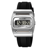 Montre SKMEI 2563 Roj originale, affichage électronique carré, luxe haut de gamme, sport, affaires, étanche, lumineuse, avec alarme