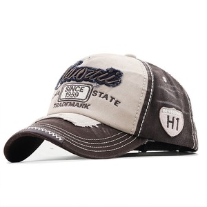 Casquette de baseball unisexe en denim et coton respirant, protection solaire, printemps-été, 58-60 cm, visière incurvée - Product Image 5