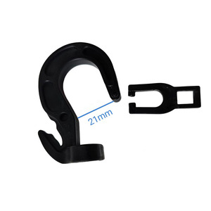 Usine En Gros En Plastique Élastique Choc Cordon De Cravate Extrémités Boucles De Corde Verrouillage Sécurisé Crochets Réglables POM Mousqueton Clip - Product Image 6