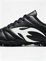 Chaussures de football à crampons antidérapantes pour adultes et unisexe - Tige en PVC, semelle extérieure en caoutchouc, crampons longs/courts, chaussures d'entraînement