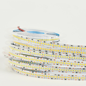 Tira de luces <span class=keywords><strong>LED</strong></span> de 12V, 24V, SMD 2835, 240LEDs/M, IP20, 10mm, blanco, 3000K, 4000K, 6500K, decoración de tira de <span class=keywords><strong>LED</strong></span> Flexible blanca cálida de alta potencia - Product Image 2