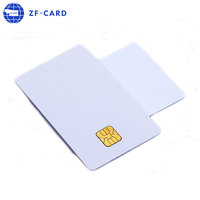 Carte à puce intelligente en PVC pour contrôle d'accès, échantillon gratuit, contact 4442 4428