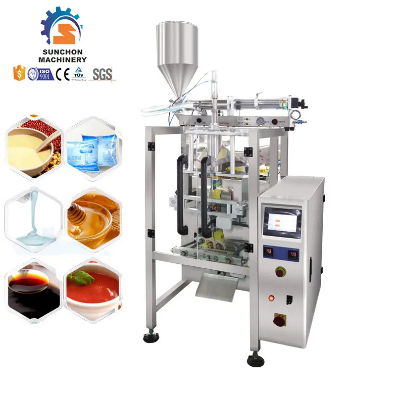 Automatic Peppercorn Salad Tomato Ketchup Sauce Sachet Bag Multi-function Packaging Machines