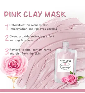 Clean pores removing dark spots Cleansing Mud Clay Mask Face Clay Mask Set rose clay mask Reduce blackheads
