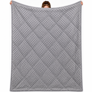 Couverture Raschel pour adultes, taille Queen, douce et rafraîchissante, tricotée unie, en minky, avec perles de verre, lavable, toutes saisons - Product Image 6