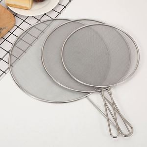 Stainless Steel Mesh Pot Lid Cover Oil Cooking Splatter Screens Guard for Frying Pan Kitchen Accessories Gadgets Tools - Product Image 2