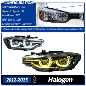 Faros Delanteros LED Láser de Doble Color 6000K 36W para BMW Serie 3 F30/F35 2012-2015, DRL Amarillo Blanco 12V, Nuevo, Plug & Play - Product Image 4