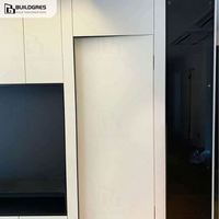 Porte en bois invisible de qualité supérieure de Buildgres-pour l'étude de manoir de luxe