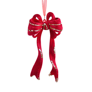 Boxed <b>Christmas</b> Decorations <b>Red</b> Flocking <b>Bow</b> Snowflake Letter Chandelier for Shopping Mall Windows Elegant <b>Tree</b> Accent Elegant - Product Image 5