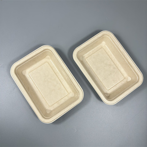 Personalizado Rectángulo Biodegradable Desechable Caña <span class=keywords><strong>de</strong></span> Azúcar Bagazo Alimentos Almuerzo Embalaje <span class=keywords><strong>Para</strong></span> Alimentos Caja <span class=keywords><strong>de</strong></span> Pulpa <span class=keywords><strong>de</strong></span> Papel - Product Image 4