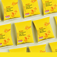 Snack de Habas con Sabor a Cangrejo, Crujientes y Recubiertas, Listas para Comer, en Bolsa Mini con Nitrógeno, Venta al por Mayor, Proveedor OEM, Exportación Directa