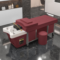 Nouveau lit de spa de style thaïlandais de haute qualité Salon de beauté spécial Cycle d'eau chauffe-eau traitement de la tête intégration shampooing lit