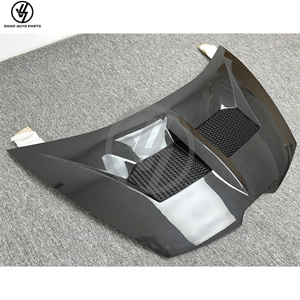 LB Style New Dry Carbon Fiber Car Front <b>Hood</b> Lambo Huracan LP580 LP610 Black Glossy Twill Weave Vacuum Bagged Accurate 1:1 - Product Image 3