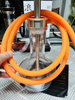 Chichas Électroniques Traditionnelles Portables en Gros Bol en Céramique Pinces Double Tuyaux pour Fumer du Tabac en Métal Prix Moins Cher