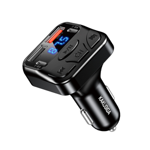 KAKU/KAKUSIGA Nouveauté  Émetteur FM pour voiture 25W |   Charge rapide 5A BT5.4 Type-C/USB-A - Product Image 1