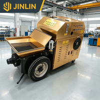 Pompe à béton électrique automatique compacte et durable avec moteur robuste pour les travaux de chauffage par le sol et de coulisage dans les immeubles de grande hauteur
