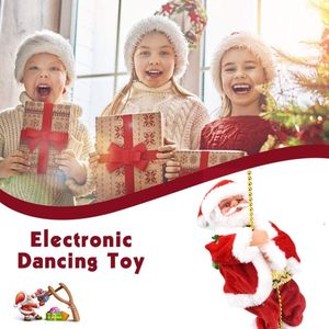 Escalada eléctrica <span class=keywords><strong>Santa</strong></span> Adorno navideño <span class=keywords><strong>en</strong></span> cuerda Colgante Decoración navideña para árbol de Navidad <span class=keywords><strong>Chimenea</strong></span> Decoración para el hogar - Product Image 5