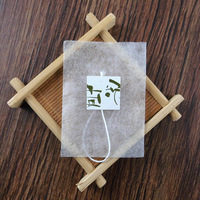 Sachets filtrants à thé triangulaires jetables en fibre de maïs thermosoudés, personnalisables