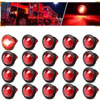 Nouvel état LED indicateur remorque côté feu de position 12V 24V jaune blanc rouge camions dégagement clignotant voiture lumière accessoire