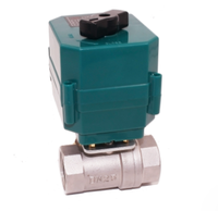 Vanne à bille électrique TOYI 2 pouces NPT en acier inoxydable 304 avec joint en PTFE, actionneur motorisé, vanne de commande 5V 9-24V 220V pour l'eau, OEM