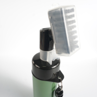 Bouteille d'eau en plastique Clip de ceinture rétractable Portable Golf Club Scrubber Deep Groove Cleaning 2-in-1 Cleaner Brush