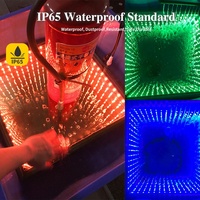 Plancher magnétique Abyss Panneau de plancher de danse portable 3d Infinity Mirror Stage Light piste de danse modulaire led pour location commerciale