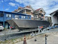Bateau de débarquement en alliage d'aluminium de 9 m, neuf, pour la pêche et le travail en barge