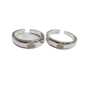 Cincin Pasangan Hati Bersinar Biru, Cincin Hati Gelap Bercahaya, Cincin Janji Hati Bersinar dalam Gelap untuk Hari Valentine - Product Image 3