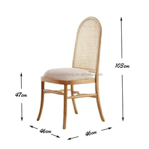 Franse Retro Massief Houten Eettafel Met Vier Stoelen Combinatie <span class=keywords><strong>High</strong></span>-End Eenvoudige Appartement Villa Ronde Tafel - Product Image 6