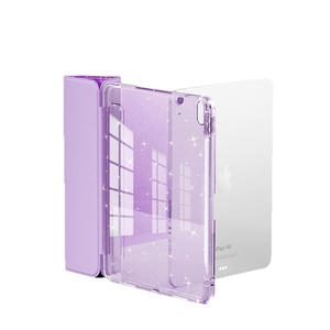 Étui de protection <span class=keywords><strong>avec</strong></span> emplacement pour <span class=keywords><strong>stylet</strong></span>, design pailleté, transparent, résistant aux plis, pour <span class=keywords><strong>iPad</strong></span> 11 et <span class=keywords><strong>Air</strong></span> 10e génération - Product Image 1