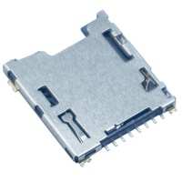 SMD-Typ Mikro-SD-Karten-Anschluss mit Push-Push-Weiblichkeit