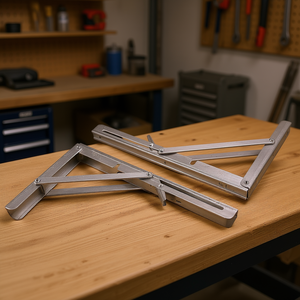 Support d'étagère pliable en acier inoxydable de 12 pouces, support mural pliable pour plan de travail, support de rangement - Product Image 2