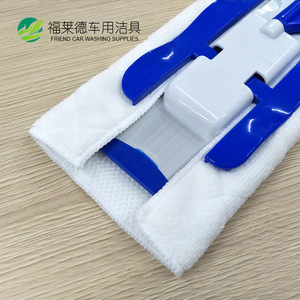 Friend Car Washing Supplies Microfiber Flat Mop <b>Cloth</b> 44x24cm Replaceable White Double Sided For Cleaning - Product Image 4