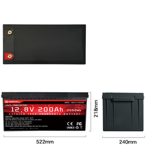 Ampxell แบตเตอรี่ที่เก็บพลังงานในบ้าน12V LiFePO4 200AH สามารถสื่อสารได้ IP66พลังงานแสงอาทิตย์ติดผนังกันน้ำและกันฝุ่น - Product Image 6