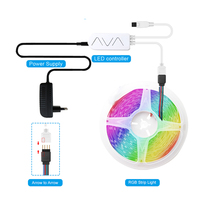 Bande lumineuse LED sans fil WIFI pour PC, contrôle Alexa par smartphone, 5m 10m 5050 RGB, étanche IP65, pour la décoration paysagère